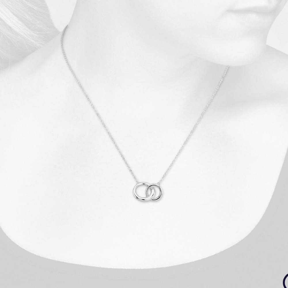Blue Nile Infinity ring necklace